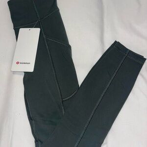 Army Green Lululemon Invigorate HR Tight 25"